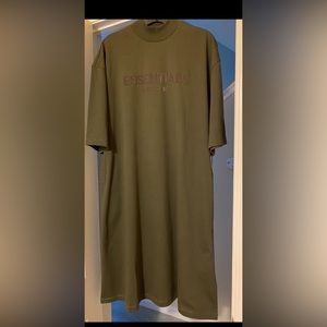 NWT Essential Fear of God shirt dress with pockets